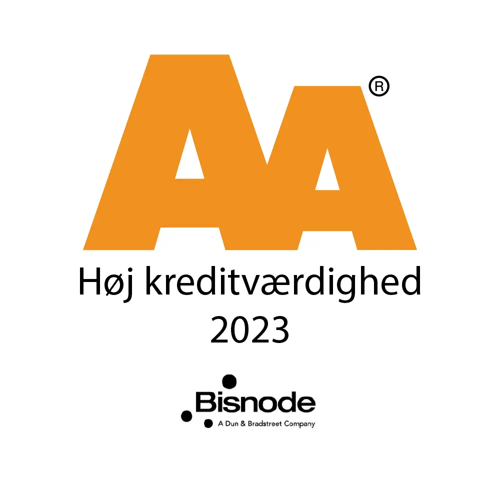 AA Høj kreditværdighed 2023 – Bisnode